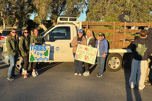 W Machine Works donates Christmas Trees to troops in California